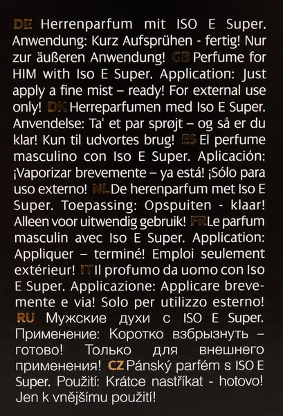 HOT P6 muški parfem sa ISO E SUPER - 30ml sprej bočica