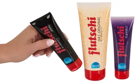 Flutschi Lubricant Set 3-Piece - Silicone & Water-Based, 200ml+80ml+80ml