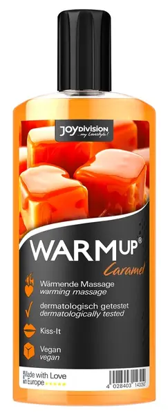Joydivision WARMup masažna tečnost karamel 150ml - Zagrevanje, na bazi vode