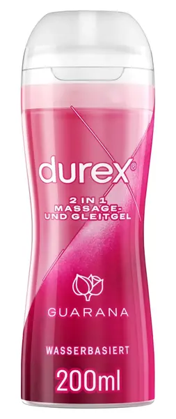 Durex Play 2u1 masažni gel Guarana 200ml - Na vodenoj bazi, veganski