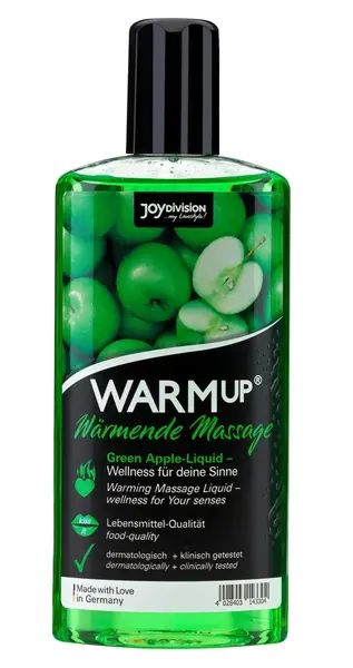 WARMup masažna tečnost Zelena jabuka 150 ml - mirisna formula sa zagrevanjem