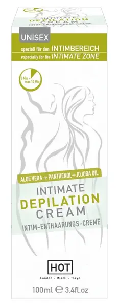 HOT intimna krema za uklanjanje dlaka sa Aloe i Jojobom 100ml za delikatnu kožu