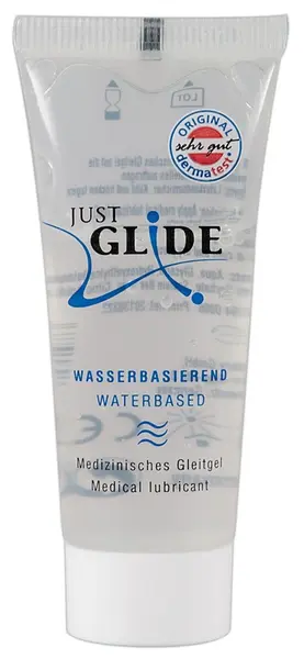 Just Glide Lubrikant na bazi vode 20ml - Veganska, univerzalna formula