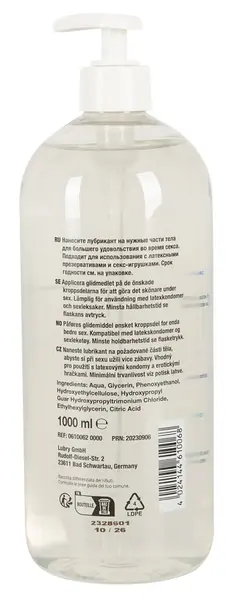 Just Glide Lubrikant na bazi vode 1L - Veganska formula kompatibilna sa lateksom