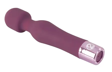 Elegant Series Wand Vibe Compact Rechargeable Massager 18.4cm Purple