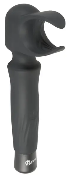 Rebel Man Wand 7-Mode Massager and Intimate Stimulation Device, Black