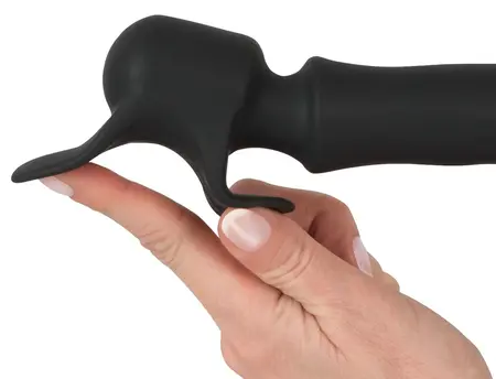 Rebel Man Wand 7-Mode Massager and Intimate Stimulation Device, Black
