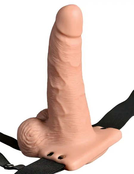 Fetish Fantasy RC Strap-On Sistem 17.8 cm Punjiv sa daljinskim upravljanjem Crna
