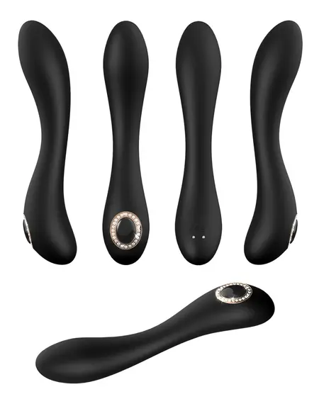 Cleopatra Curved Rechargeable Silicone Intimate Device 19.7cm Purple