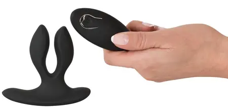 XOUXOU Vibrating Expander - Dual-Arm Silicone Anal System, Black