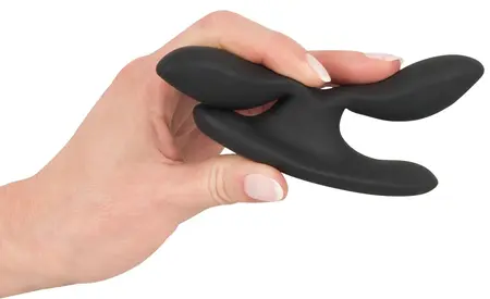 XOUXOU Vibrating Expander - Dual-Arm Silicone Anal System, Black