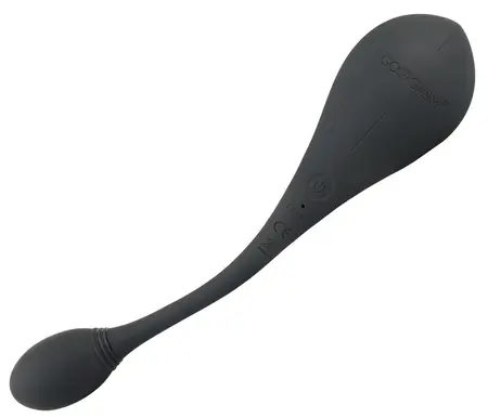 GoGasm Triple Intimate Panty Vibrator with Remote - Black, 24.5cm
