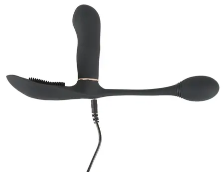 GoGasm Triple Intimate Panty Vibrator with Remote - Black, 24.5cm