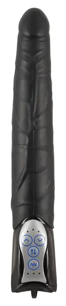 You2Toys Black Push Thrusting Vibrator 27.7cm, 3-Speed, 7 Modes
