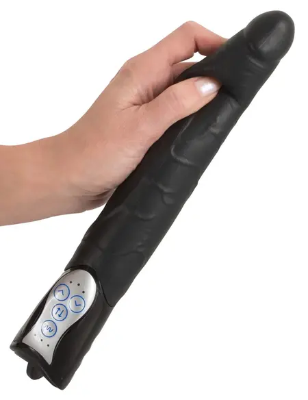 You2Toys Black Push Thrusting Vibrator 27.7cm, 3-Speed, 7 Modes