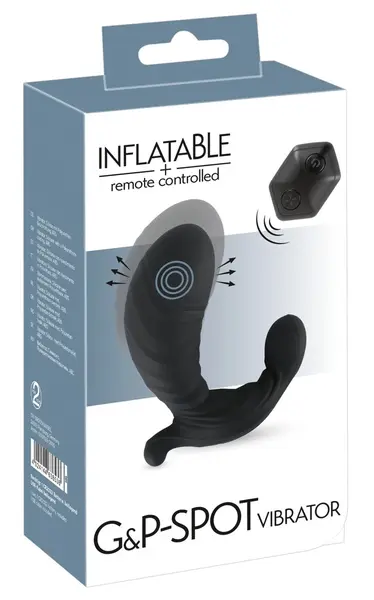 RC+ Inflatable G&P Spot Vibrator sa daljinskim upravljanjem, podesiva veličina, 12cm