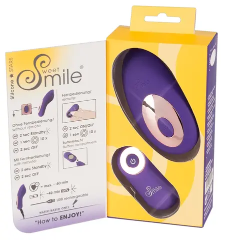Sweet Smile RC Gaćice Vibrator Kompaktni Daljinski Upravljani Silikon 8.8cm
