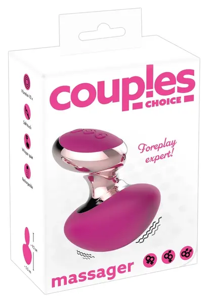 Couples Choice Mini Massager 9.3 cm - Compact Silicone Wand, USB
