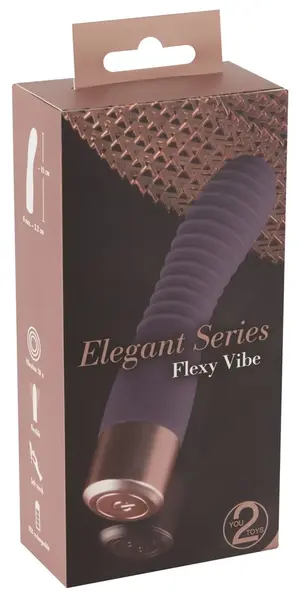 Elegant Flexy Vibe USB Rechargeable Silicone Model, 15 cm, Waterproof