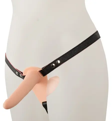 You2Toys Vibrirajući Dvostruki Strap-On Set, Podesivi Pojas, Crna