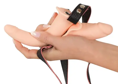 You2Toys Vibrirajući Dvostruki Strap-On Set, Podesivi Pojas, Crna