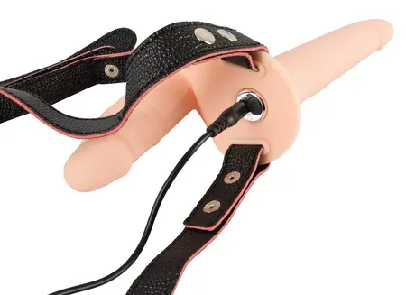 You2Toys Vibrirajući Dvostruki Strap-On Set, Podesivi Pojas, Crna