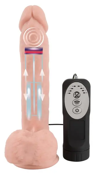 You2Toys Silikonski Potiskujući Intimni Uređaj Daljinski 21cm Usisna Baza