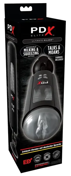 PDX Elite Ultimate Milker German Edition Automatic Stimulation Device 27cm