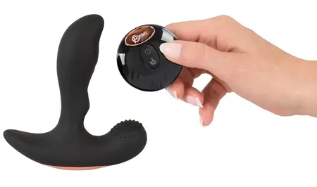 Rebel RC Prostate Plug Heated Remote 11 Modes Silicone Black 13.6cm