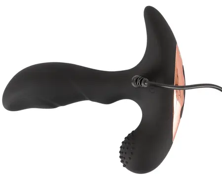 Rebel RC Prostate Plug Heated Remote 11 Modes Silicone Black 13.6cm