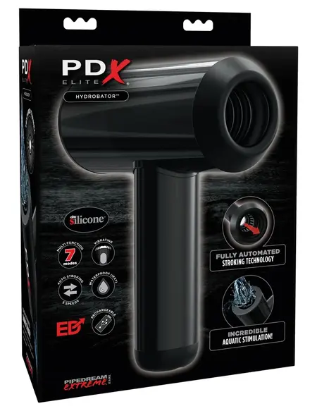 PDX Elite Hydrobator Intimni Hidro Sistem Crna 18.4 cm