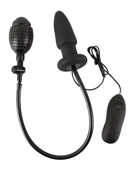 You2Toys Naduvavajući Vibrirajući Čep 7 Modova Crna 12.2cm Silikon