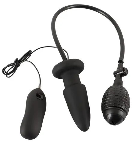 You2Toys Naduvavajući Vibrirajući Čep 7 Modova Crna 12.2cm Silikon