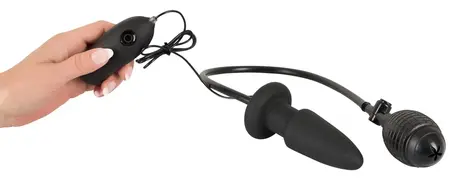 You2Toys Naduvavajući Vibrirajući Čep 7 Modova Crna 12.2cm Silikon