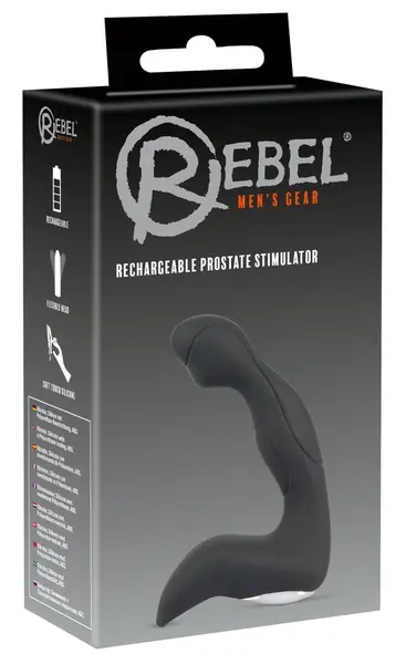 You2Toys Rechargeable Prostate Massager with Perineum System, Black, 14.3 cm