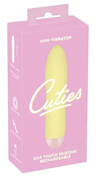 Cuties Mini Intimni Masažer Zuti 7 Rezima Vodootporan 13.2 cm