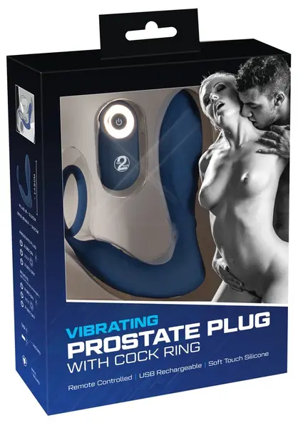 You2Toys Vibrirajuci Silikonski Prostate Sistem sa Daljinskim, Crni, 14.5 cm