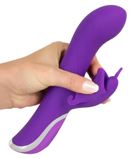 Sweet Smile Rotating Butterfly Rechargeable Intimate Device 23cm Pink