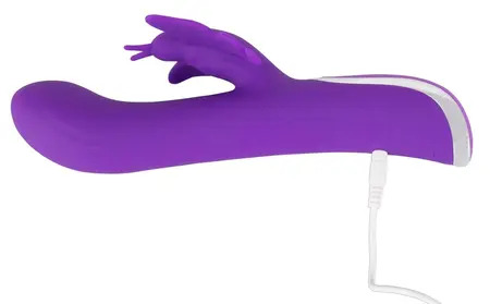 Sweet Smile Rotating Butterfly Rechargeable Intimate Device 23cm Pink