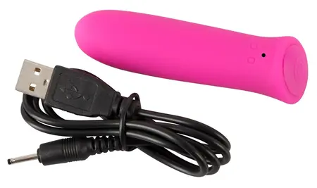 Sweet Smile Power Mini Vibrator 8.5cm Silikonski Punjiv Roze