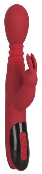 You2Toys Silikonski Zec Intimna Masina Crveno-Crna 10 Rezima 26.5cm