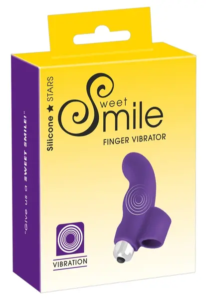 Sweet Smile Finger Model Intimni Maser Ljubičasti Silikon 9.3 cm