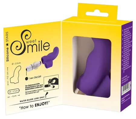 Sweet Smile Finger Model Intimni Maser Ljubičasti Silikon 9.3 cm