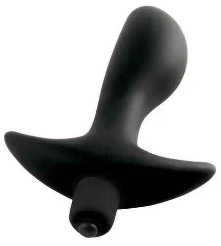 Blush Novelties Vibrating Perfect Plug Black 12.2cm Silicone Massager