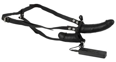 You2Toys Double Thruster Adjustable Harness System Black 17cm & 9.3cm