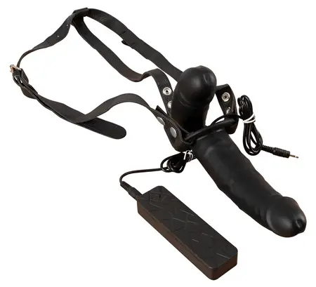 You2Toys Double Thruster Adjustable Harness System Black 17cm & 9.3cm