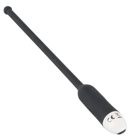 You2Toys Silikonski Uretralni Trener Ekstra Dugačak Crni 27 cm Vibrirajući