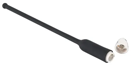 You2Toys Silikonski Uretralni Trener Ekstra Dugačak Crni 27 cm Vibrirajući