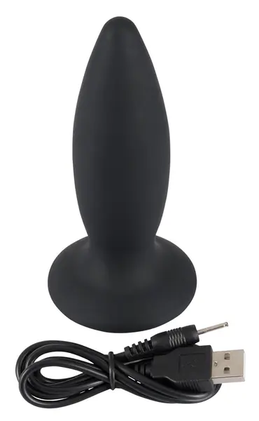 Black Velvets Plug M Rechargeable Intimate Massager, 7 Modes, Black