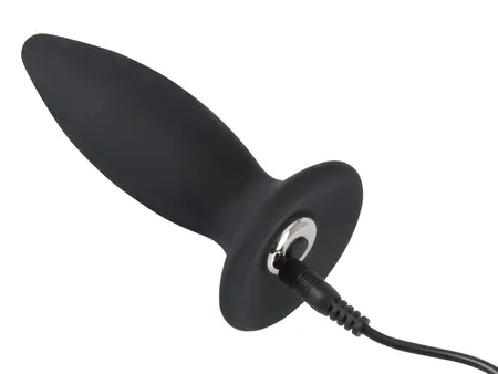 Black Velvets S Vibracioni Silikonski Čep Punjiv, 11 cm, Crni